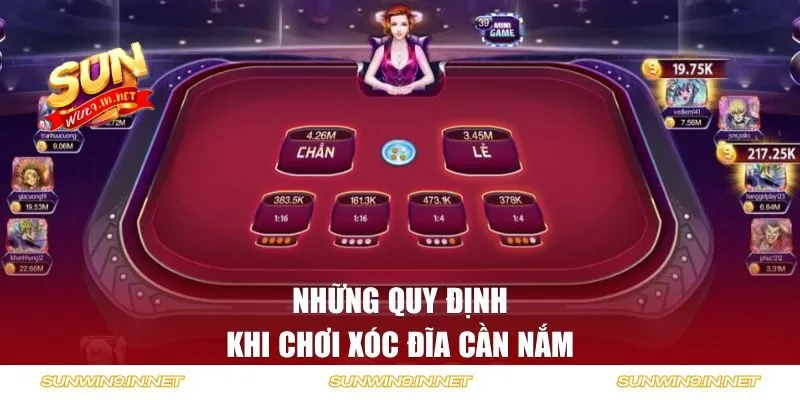 Những quy định khi chơi xóc đĩa tân binh cần nắm