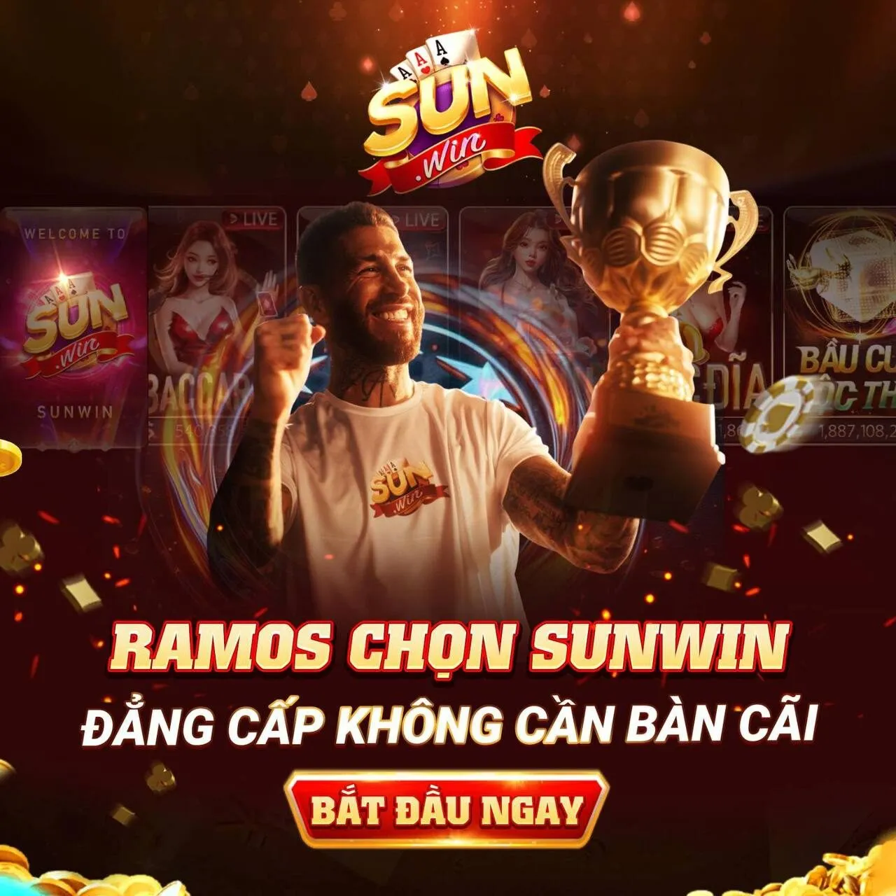 Sergio Ramos hợp tác Sunwin thu hút truyền thông