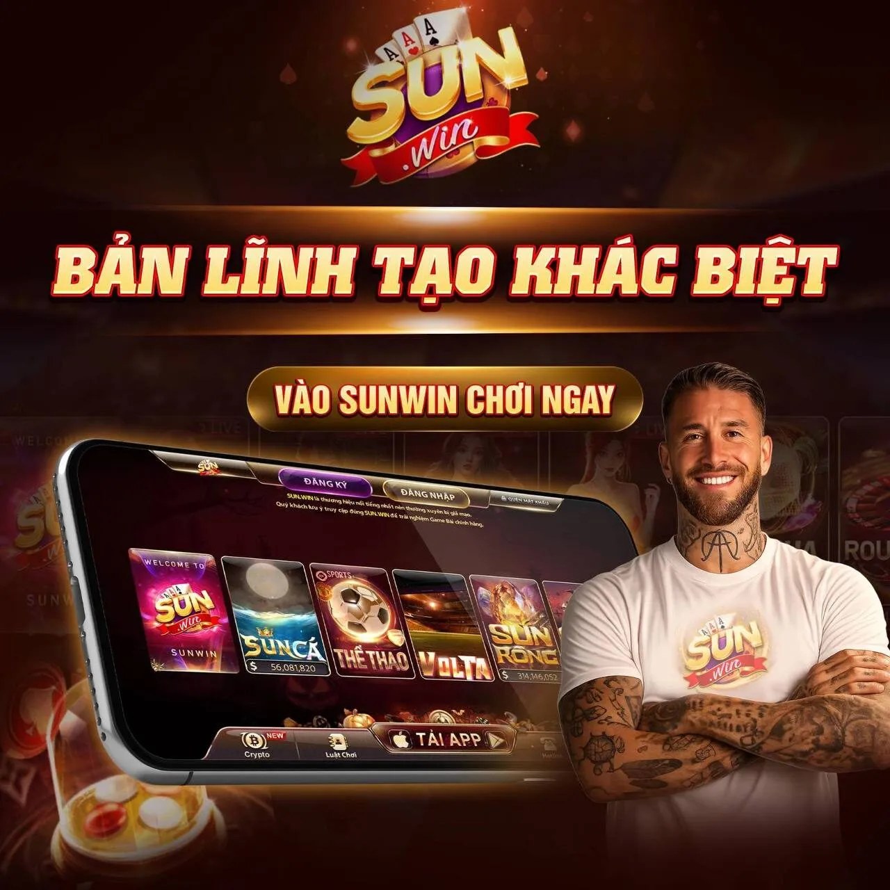 Ramos hợp tác Sunwin giúp tăng độ nhận diện